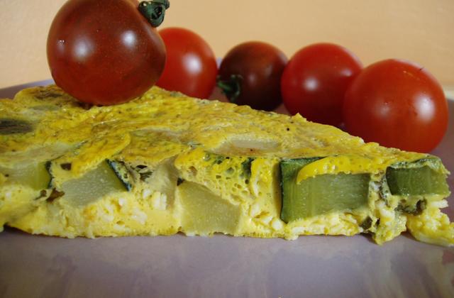 Omelette aux courgettes et basilic - du plaisir dans ma cuisine