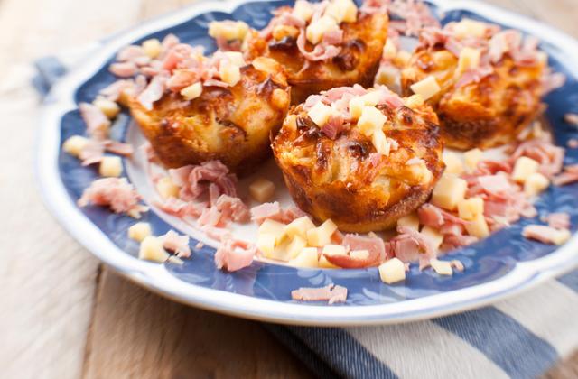 Muffins jambon et fromage à raclette RichesMonts - Photo par 750g