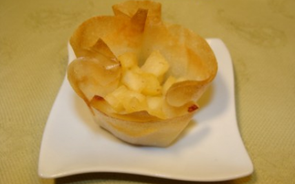 Croustillant de boudin blanc aux pommes - Photo par alchimie.gourmande