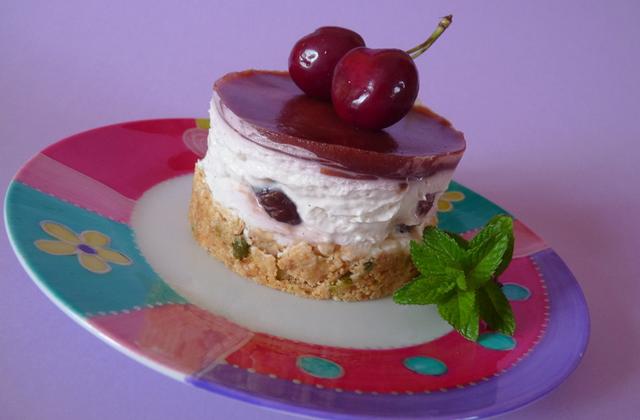 Cheesecake aux cerises sans cuisson - Photo par coco28