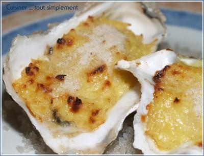 Huitres gratinées au Parmesan et Curry - Photo par cuisinertoutsimplement