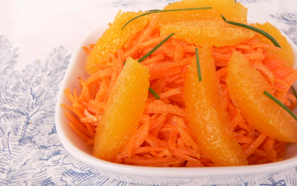 Carottes râpées à l'orange - Photo par Chef Damien