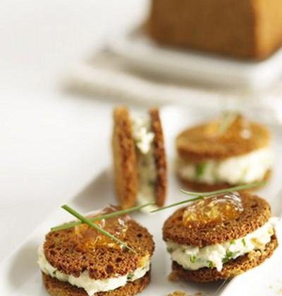 Bouchées de Boursault au pain d"épices - Photo par Quiveutdufromage.com