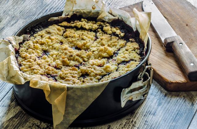 Crumble aux quetsches - Photo par cocoroR