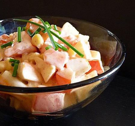 Salade de surimi sucré salé - Photo par Coraya