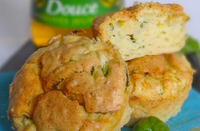 Moelleux courgette, basilic et huile d'olive - Photo par Mamzellepsycho