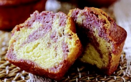 Muffins marbrés à la framboise - Photo par Passion Céréales