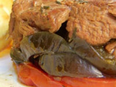 Tian d'agneau confit, aubergines & tomates - Photo par Carole Alter Gusto