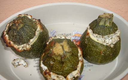 Courgette farcie au fromage de chèvre - Photo par patric73