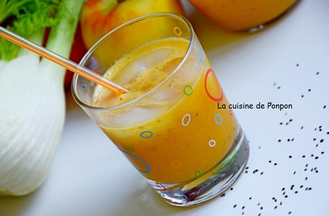 Jus vitaminé pomme, fenouil et graines de chia - Photo par Ponpon
