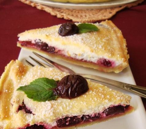 Tarte ricotta-cerises - Photo par larik_malasha