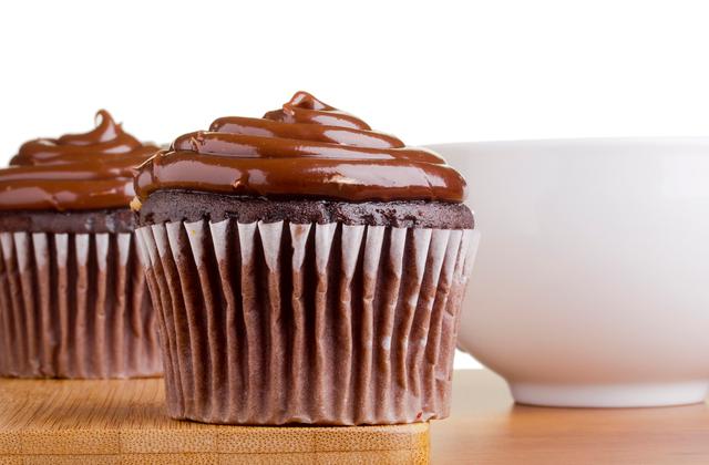 Cupcakes végétaliens au chocolat (sans produits laitiers, sans œufs) - Photo par patidou