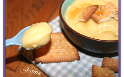 Crème onctueuse aux pommes sirop d'érable et petits-beurre - Photo par Jeanne la malice