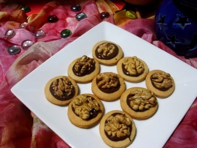 Biscuits chocolat et noix - samiraoe