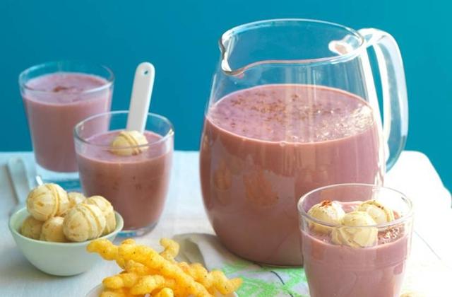 Petites soupes glacées et ses billes de gaufrettes - Apéro-Style(s) 'fait maison'