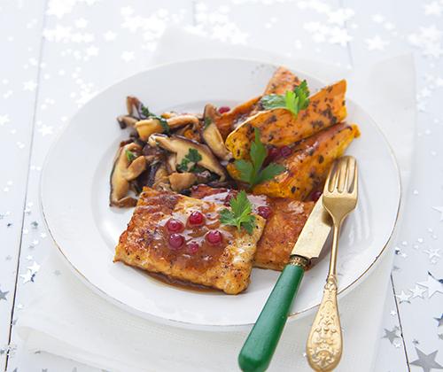 Tranches de tempeh, champignons & sauce gravy aux airelles - Soy