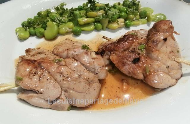 Ris de veau à la citronnelle - Photo par marierechou