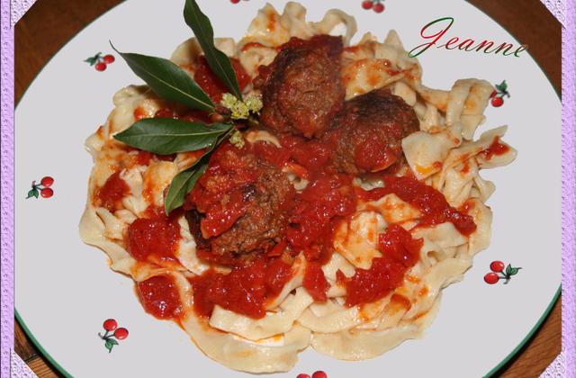 Boulettes de boeuf à la tomate - Photo par Jeanne la malice
