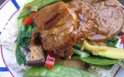 Mignon de porc sauce d'huître et riz au sumac - Photo par frenchf