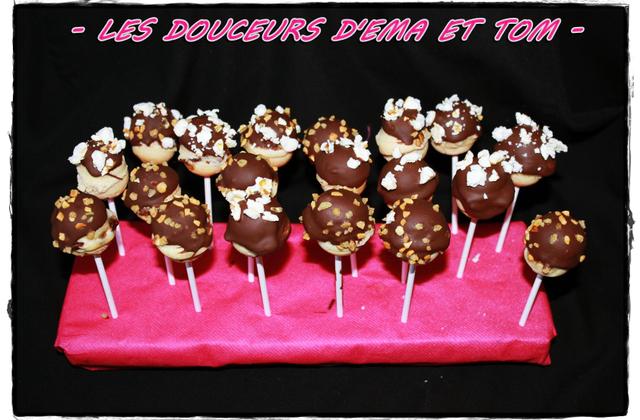 Cake pops cookies - Photo par Les douceurs d'Ema et Tom
