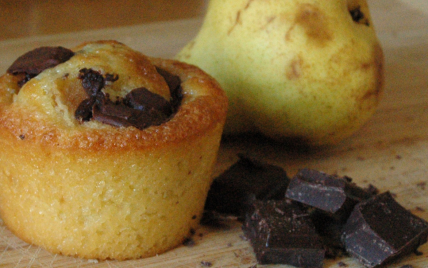 Muffins poire/chocolat - cmerra