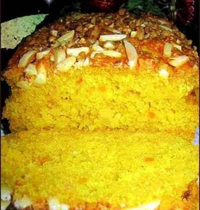 Cake au potiron et aux amandes maison - Photo par emeval