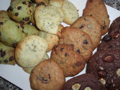 Cookies légers au thé vert et pépites de chocolat - Photo par Le Chaudron de la Louve