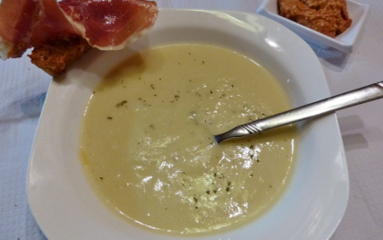 Velouté de panais et mouillettes de jambon pata negra - Carmen