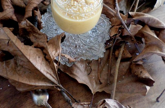Soupe de potiron, beurre de cacahuète et lait de coco - Photo par La petite cuisine de Sabine