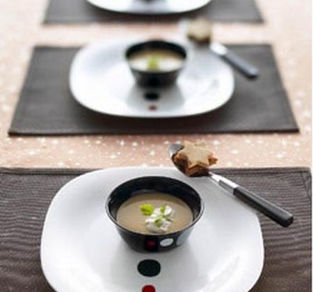 Veloute de châtaignes au foie gras - Photo par Luminarc