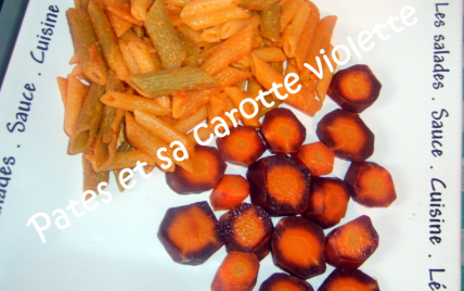 Pâtes et sa carotte violette - Photo par adelinaK