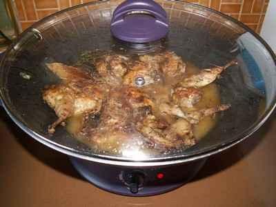 Cailles au raisin - Photo par 750g