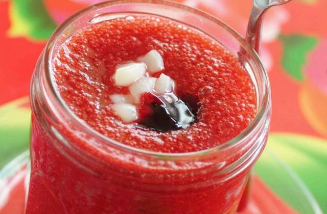 Gaspacho de Gele de Groseilles - Photo par Bonne Maman