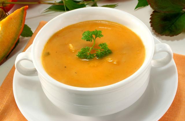 Soupe de potimarron cuite dans le lait - Photo par lachen