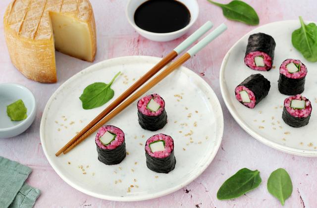 Makis à la betterave et fromage Pur Brebis Pyrénées - Photo par Silvia Santucci