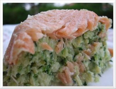 Timballes de courgettes au saumon - Photo par christgOm