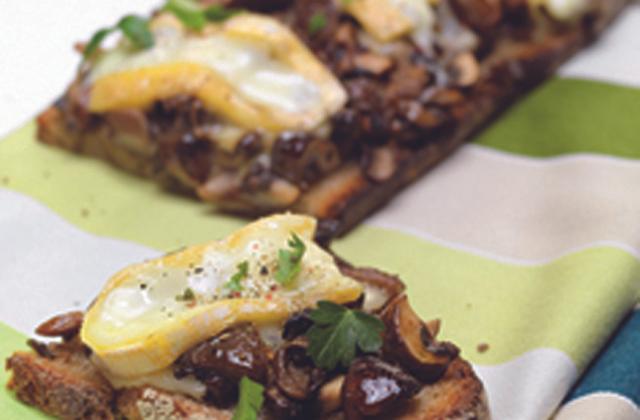 Tartine de reblochon aux champignons - Photo par Reblochon de Savoie