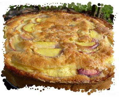 Gateau nectarines & pruneaux - Photo par chouya