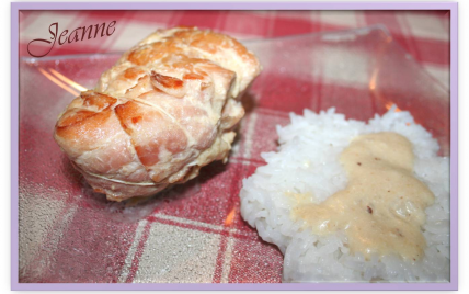 Escalopes de dinde farcies au jambon de parme et mozzarella avec sa sauce au parmesan - Photo par Jeanne la malice