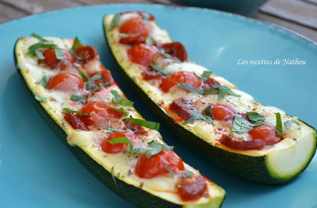 Courgettes gratinées au chorizo, tomate cerise et mozzarella - Photo par Invité