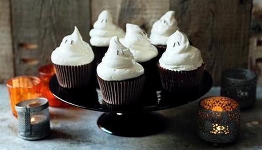 Cupcakes fantôme d'Halloween - Photo par Gourmandises45