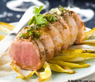Mini-rôti d'agneau aux endives caramélisées - Photo par Agneau Presto