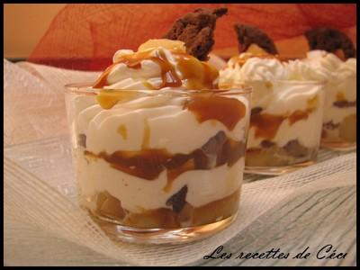 Trifle poire & cookies coulis caramel au beurre salé - Photo par batais