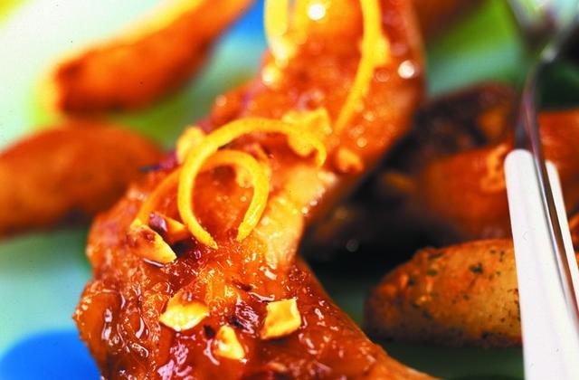 Gigolettes canailles aux noisettes, sirop d'érable et jus d'orange - Photo par Lapin de France