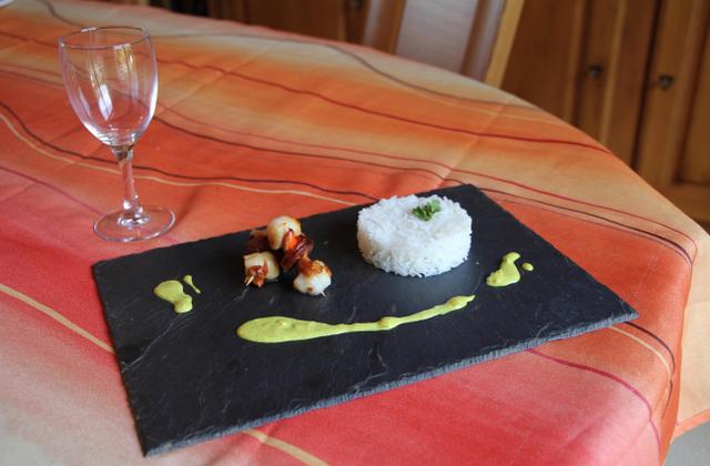 Brochette de saint jacques à la plancha - Photo par bidules2