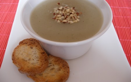Soupe de topinambours aux croutons mentholés - ptitelC