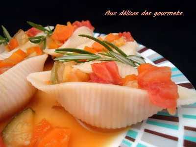 Conchiglioni aux légumes et à l'orange - Photo par fimere2