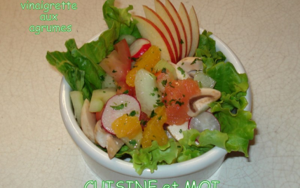 Salade de crudités, vinaigrette aux agrumes - Photo par titcep