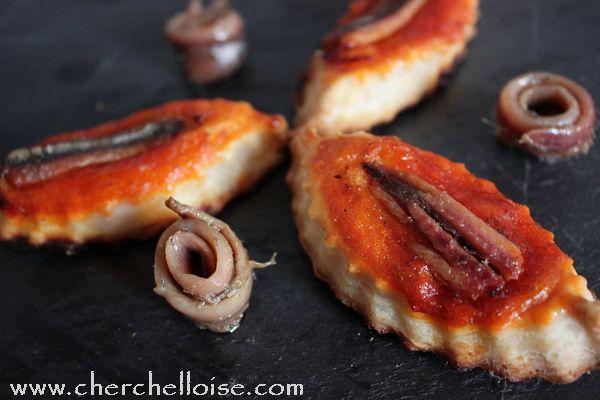Feuilleté au coulis de poivron et anchois - sabrinabaroun