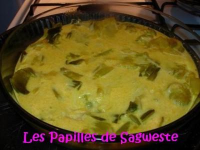 Flan de poireaux curcuma - Photo par sagweste